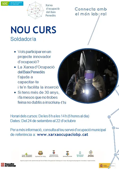 Actualment esteu veient Curs soldador/a