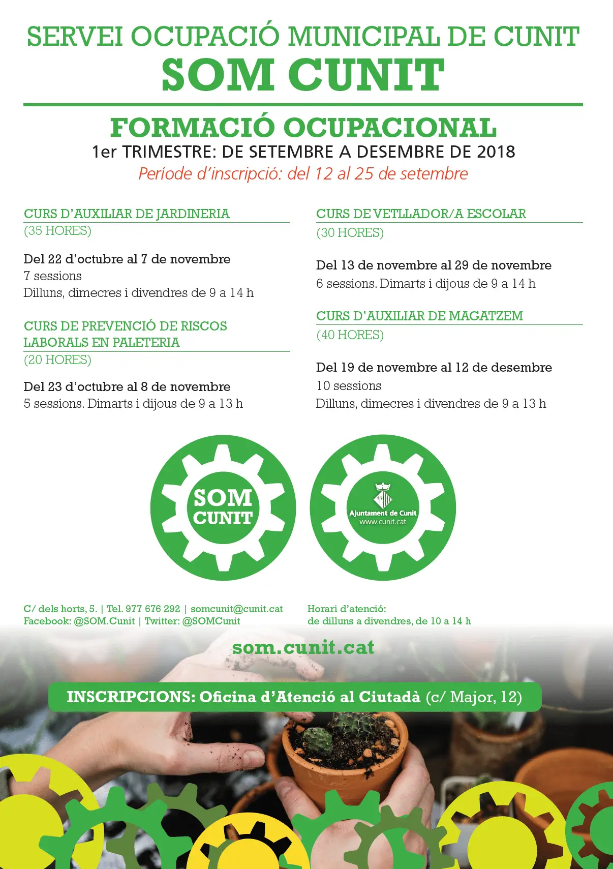 Actualment esteu veient Obert el període d’inscripció dels cursos de formació del SOM fins el 25 de setembre 