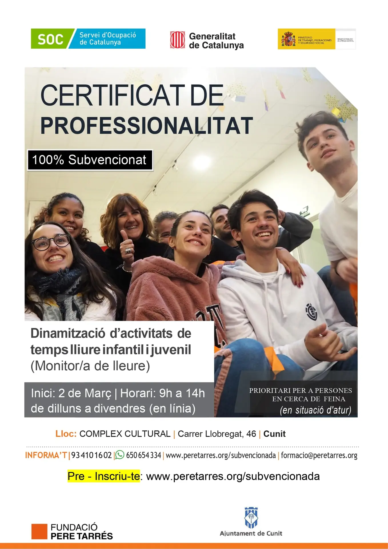 Actualment esteu veient Nova edició del CP de Dinamització d’activitats de temps lliure infantil i juvenil (monitor/a)