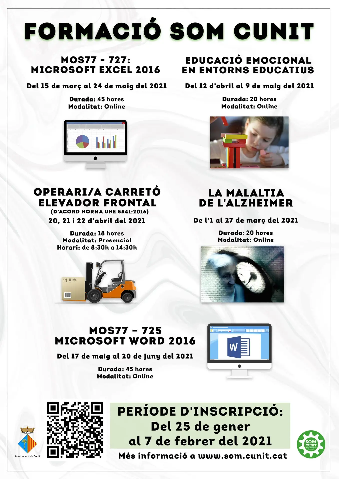 Actualment esteu veient Nova programació formació SOM Cunit 2021