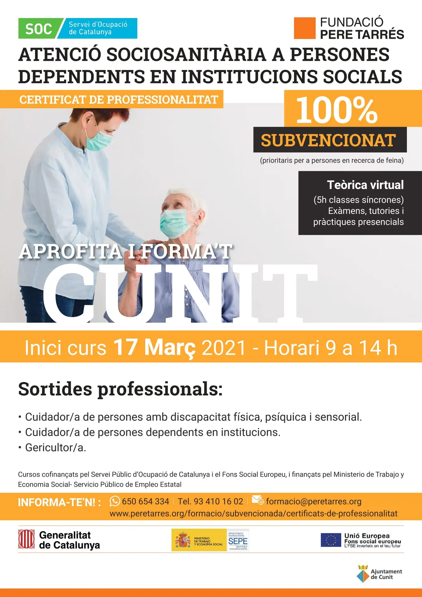 Actualment esteu veient Nova edició del CP Atenció sociosanitària a persones dependents en institucions socials